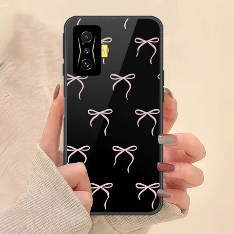 Xiaomi Poco F4 GT Cover - ONation Bow Series - HQ Ultra Shine Premium Infinity Glass Soft Silicon Borders Case