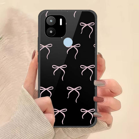 Xiaomi Redmi A2 Plus Cover - ONation Bow Series - HQ Ultra Shine Premium Infinity Glass Soft Silicon Borders Case