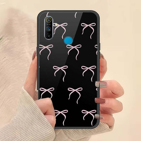 Realme C3 Cover - ONation Bow Series - HQ Ultra Shine Premium Infinity Glass Soft Silicon Borders Case