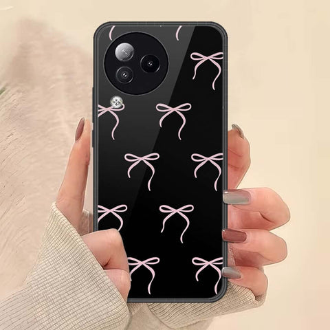 Xiaomi Civi 3 Cover - ONation Bow Series - HQ Ultra Shine Premium Infinity Glass Soft Silicon Borders Case