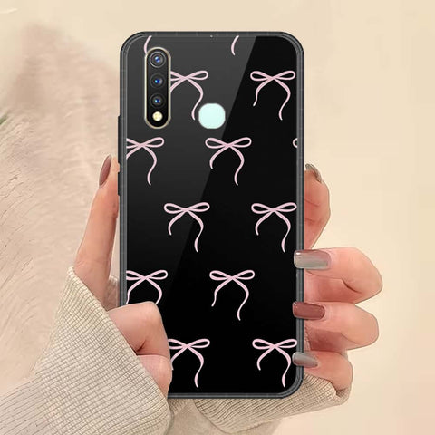 Vivo Y19 Cover - ONation Bow Series - HQ Ultra Shine Premium Infinity Glass Soft Silicon Borders Case