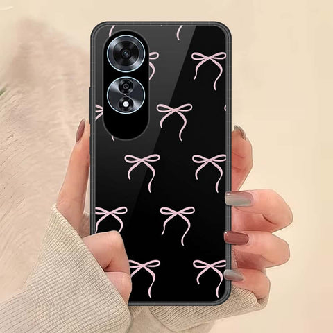 Oppo A60 Cover - ONation Bow Series - HQ Ultra Shine Premium Infinity Glass Soft Silicon Borders Case