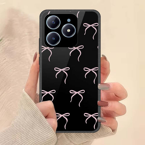 Realme C63 Cover - ONation Bow Series - HQ Ultra Shine Premium Infinity Glass Soft Silicon Borders Case