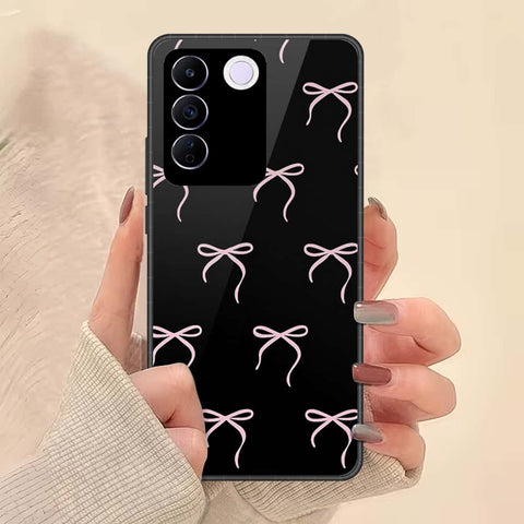 Vivo S16e Cover - ONation Bow Series - HQ Ultra Shine Premium Infinity Glass Soft Silicon Borders Case
