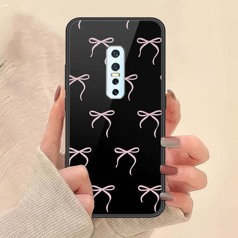 Vivo V17 Pro Cover - ONation Bow Series - HQ Ultra Shine Premium Infinity Glass Soft Silicon Borders Case