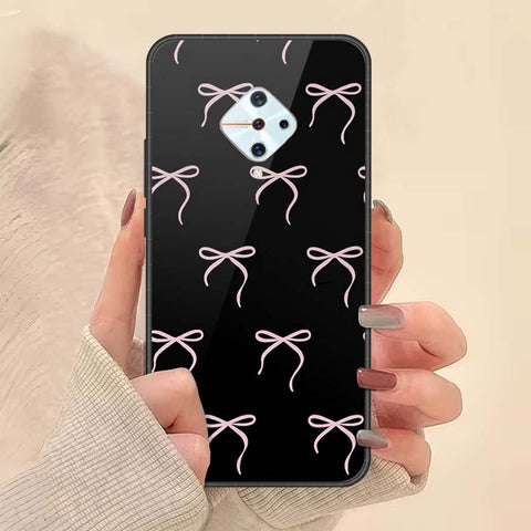 Vivo Y9s Cover - ONation Bow Series - HQ Ultra Shine Premium Infinity Glass Soft Silicon Borders Case