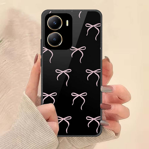 Vivo iQOOZ7i Cover - ONation Bow Series - HQ Ultra Shine Premium Infinity Glass Soft Silicon Borders Case