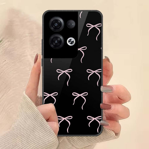 Oppo Reno 8 Pro Plus Cover - ONation Bow Series - HQ Ultra Shine Premium Infinity Glass Soft Silicon Borders Case