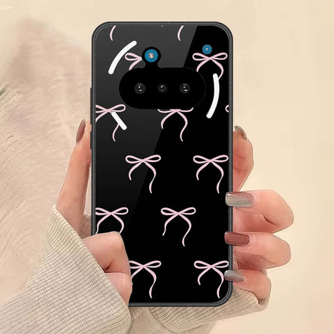 Nothing Phone 3a Cover - ONation Bow Series - HQ Ultra Shine Premium Infinity Glass Soft Silicon Borders Case