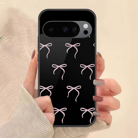 Google Pixel 10 Pro Cover - ONation Bow Series - HQ Ultra Shine Premium Infinity Glass Soft Silicon Borders Case