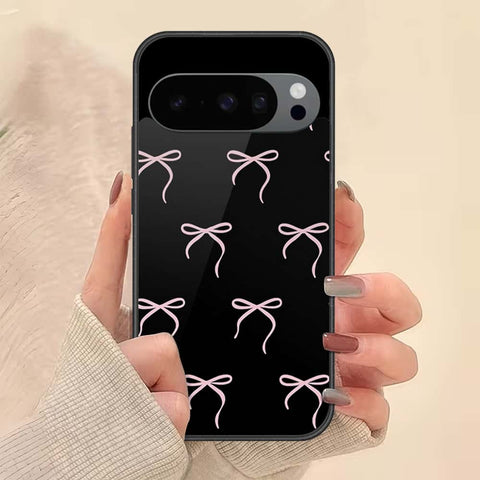 Google Pixel 9 Pro Cover - ONation Bow Series - HQ Ultra Shine Premium Infinity Glass Soft Silicon Borders Case