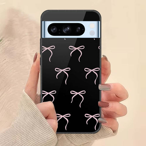 Google Pixel 8 Pro Cover - ONation Bow Series - HQ Ultra Shine Premium Infinity Glass Soft Silicon Borders Case