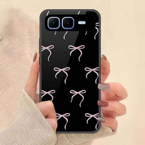 Infinix Smart 10 Plus Cover - ONation Bow Series - HQ Ultra Shine Premium Infinity Glass Soft Silicon Borders Case