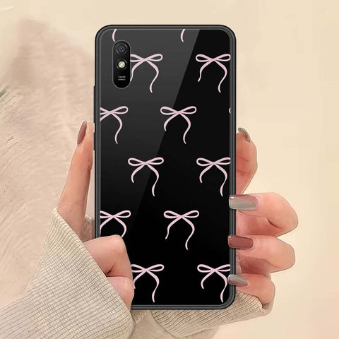 Xiaomi Redmi 9A Cover - ONation Bow Series - HQ Ultra Shine Premium Infinity Glass Soft Silicon Borders Case