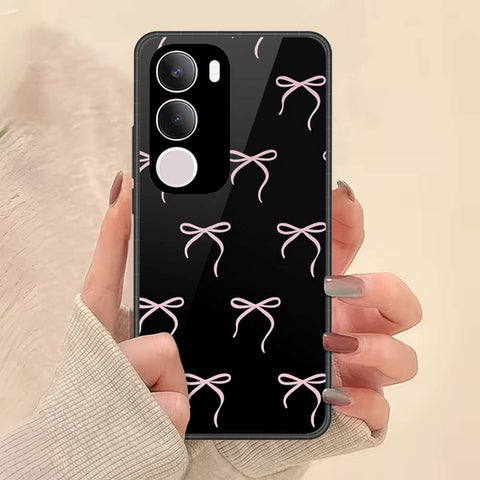 Vivo Y19s Cover - ONation Bow Series - HQ Ultra Shine Premium Infinity Glass Soft Silicon Borders Case