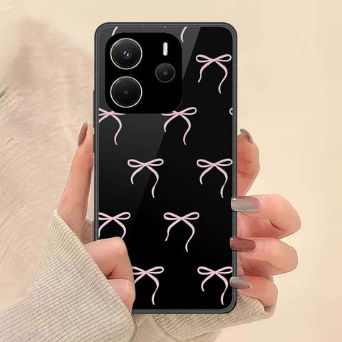 Xiaomi Redmi Note 14 4G Cover - ONation Bow Series - HQ Ultra Shine Premium Infinity Glass Soft Silicon Borders Case