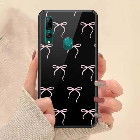 Huawei P Smart Z Cover - ONation Bow Series - HQ Ultra Shine Premium Infinity Glass Soft Silicon Borders Case