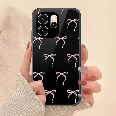 Oppo Reno 15 Pro Cover - ONation Bow Series - HQ Ultra Shine Premium Infinity Glass Soft Silicon Borders Case