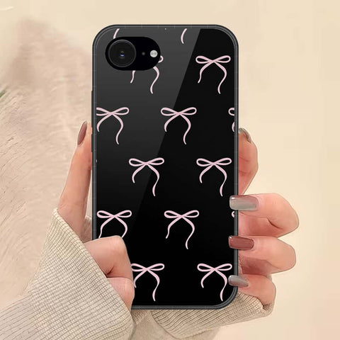 iPhone 17e Cover - ONation Bow Series - HQ Ultra Shine Premium Infinity Glass Soft Silicon Borders Case