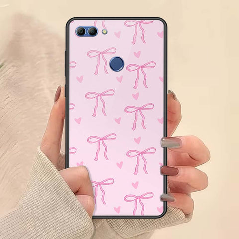 Huawei Enjoy 8 Plus Cover - ONation Bow Series - HQ Ultra Shine Premium Infinity Glass Soft Silicon Borders Case