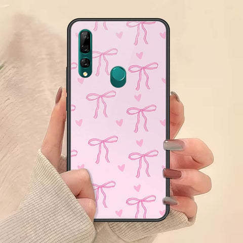 Huawei Y9 Prime 2019 Cover - ONation Bow Series - HQ Ultra Shine Premium Infinity Glass Soft Silicon Borders Case