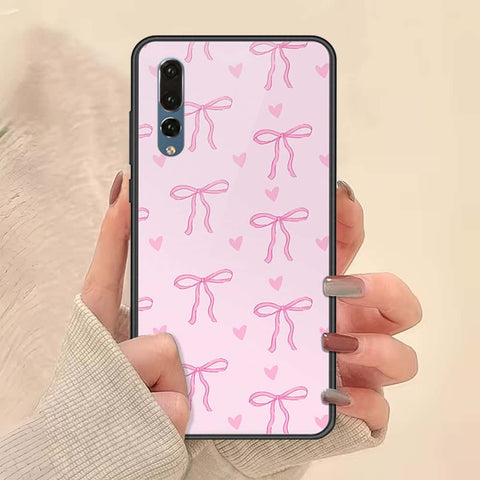 Huawei P20 Pro Cover - ONation Bow Series - HQ Ultra Shine Premium Infinity Glass Soft Silicon Borders Case