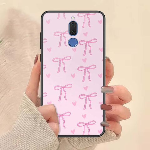Huawei Mate 10 Lite Cover - ONation Bow Series - HQ Ultra Shine Premium Infinity Glass Soft Silicon Borders Case