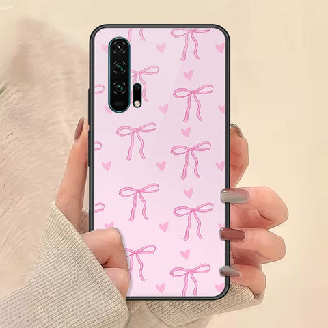 Honor 20 Pro Cover - ONation Bow Series - HQ Ultra Shine Premium Infinity Glass Soft Silicon Borders Case