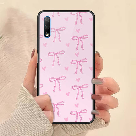 Honor 9X Cover - ONation Bow Series - HQ Ultra Shine Premium Infinity Glass Soft Silicon Borders Case