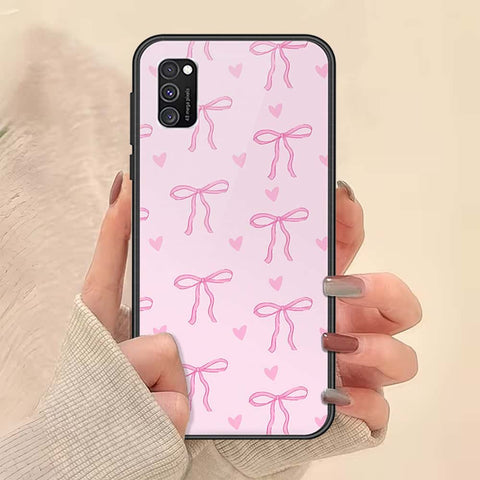Samsung Galaxy A02s Cover - ONation Bow Series - HQ Ultra Shine Premium Infinity Glass Soft Silicon Borders Case