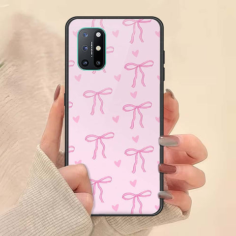 OnePlus 8T Cover - ONation Bow Series - HQ Ultra Shine Premium Infinity Glass Soft Silicon Borders Case