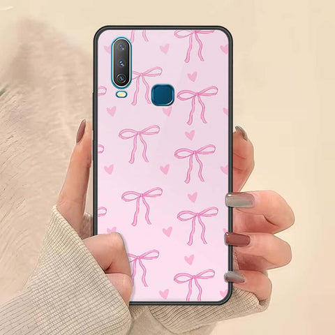 Vivo Y12 Cover - ONation Bow Series - HQ Ultra Shine Premium Infinity Glass Soft Silicon Borders Case