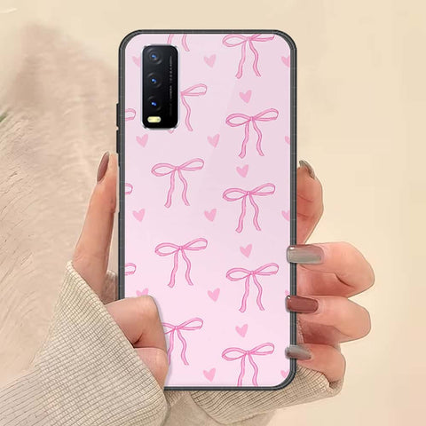 Vivo Y20s Cover - ONation Bow Series - HQ Ultra Shine Premium Infinity Glass Soft Silicon Borders Case