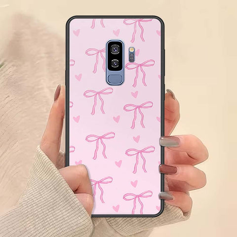 Samsung Galaxy S9 Plus Cover - ONation Bow Series - HQ Ultra Shine Premium Infinity Glass Soft Silicon Borders Case