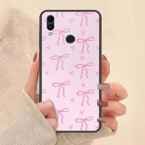 Huawei Honor 10 Lite Cover - ONation Bow Series - HQ Ultra Shine Premium Infinity Glass Soft Silicon Borders Case