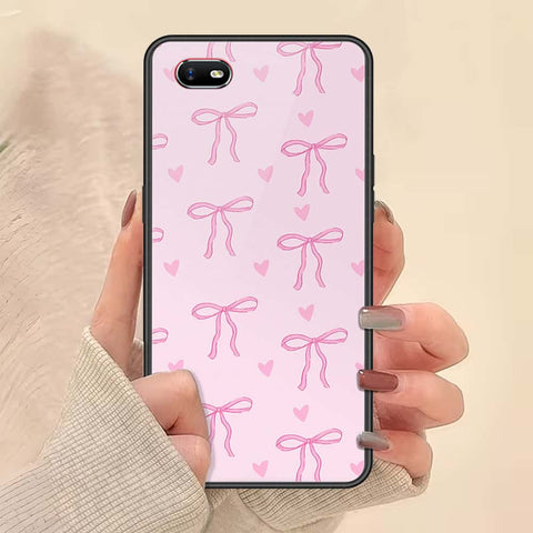 Oppo A1k Cover - ONation Bow Series - HQ Ultra Shine Premium Infinity Glass Soft Silicon Borders Case