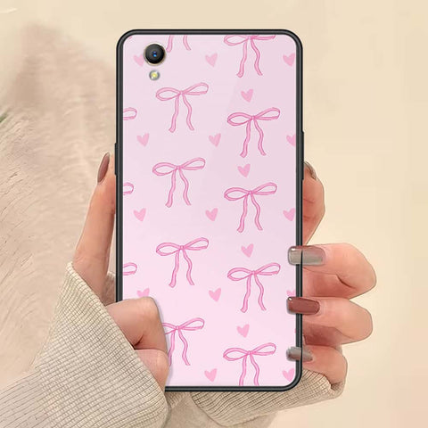 Oppo A37 Cover - ONation Bow Series - HQ Ultra Shine Premium Infinity Glass Soft Silicon Borders Case