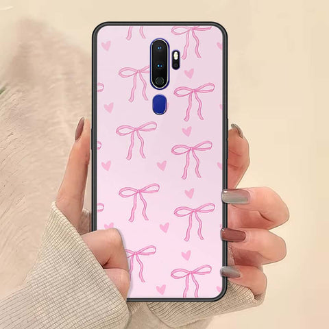 Oppo A9 2020 Cover - ONation Bow Series - HQ Ultra Shine Premium Infinity Glass Soft Silicon Borders Case