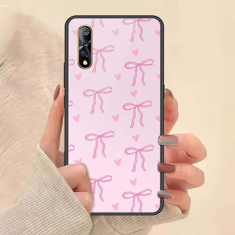 Vivo Y7s Cover - ONation Bow Series - HQ Ultra Shine Premium Infinity Glass Soft Silicon Borders Case