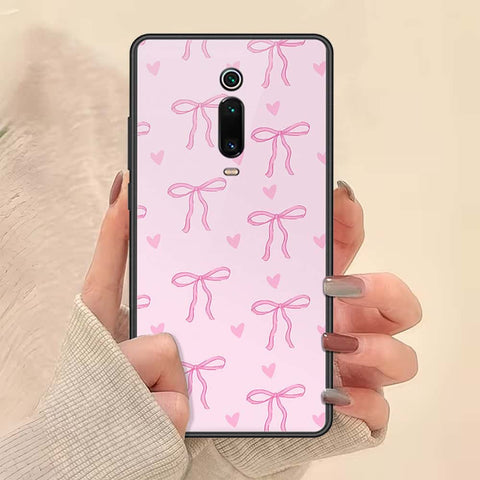 Xiaomi Mi 9T Cover - ONation Bow Series - HQ Ultra Shine Premium Infinity Glass Soft Silicon Borders Case