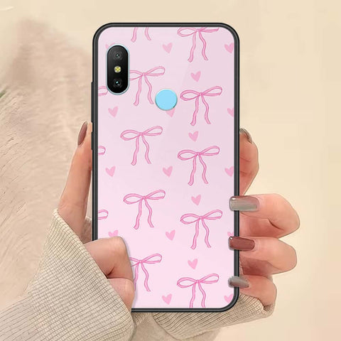 Redmi 6 Pro Cover - ONation Bow Series - HQ Ultra Shine Premium Infinity Glass Soft Silicon Borders Case