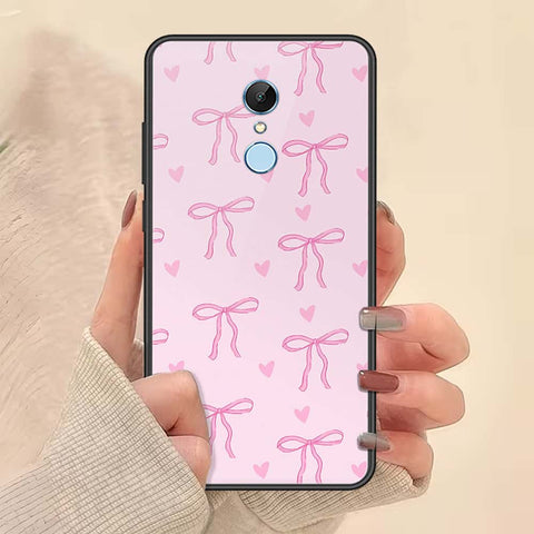 Xiaomi Redmi Note 5 / Redmi 5 Plus Cover - ONation Bow Series - HQ Ultra Shine Premium Infinity Glass Soft Silicon Borders Case