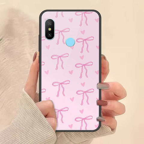 Xiaomi Redmi Note 6 Pro Cover - ONation Bow Series - HQ Ultra Shine Premium Infinity Glass Soft Silicon Borders Case