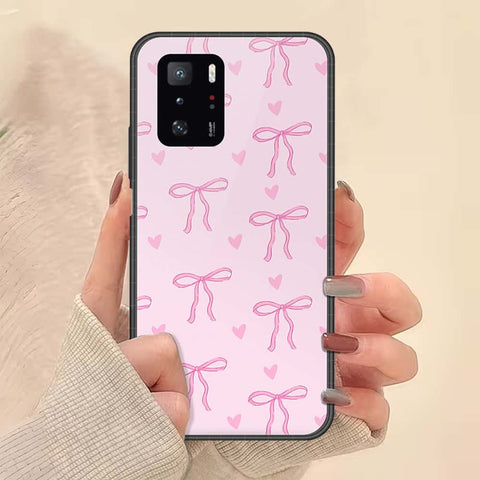 Xiaomi Poco X3 GT Cover - ONation Bow Series - HQ Ultra Shine Premium Infinity Glass Soft Silicon Borders Case
