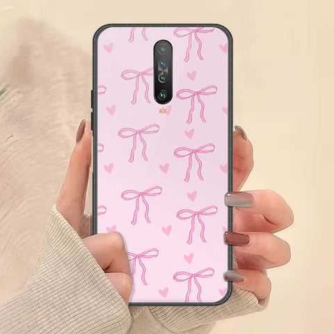 Xiaomi Poco X2 Cover - ONation Bow Series - HQ Ultra Shine Premium Infinity Glass Soft Silicon Borders Case