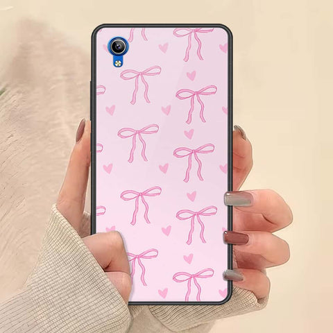 Vivo Y91C Cover - ONation Bow Series - HQ Ultra Shine Premium Infinity Glass Soft Silicon Borders Case