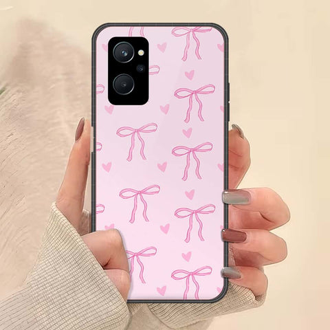 Realme 9i Cover - ONation Bow Series - HQ Ultra Shine Premium Infinity Glass Soft Silicon Borders Case