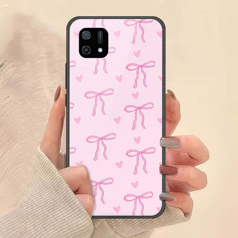 Oppo A16K Cover - ONation Bow Series - HQ Ultra Shine Premium Infinity Glass Soft Silicon Borders Case