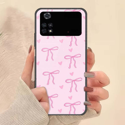 Xiaomi Poco M4 Pro Cover - ONation Bow Series - HQ Ultra Shine Premium Infinity Glass Soft Silicon Borders Case