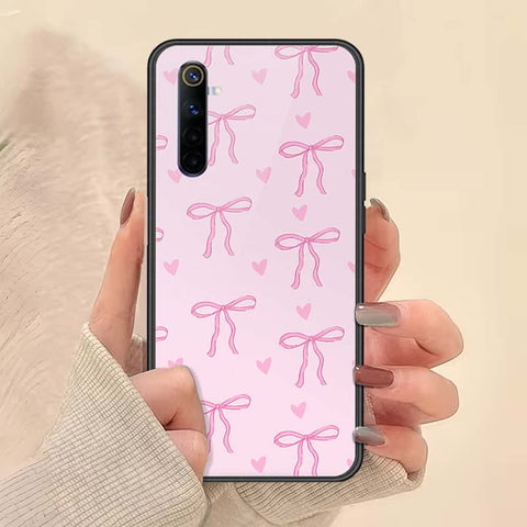 Realme 6 Cover - ONation Bow Series - HQ Ultra Shine Premium Infinity Glass Soft Silicon Borders Case